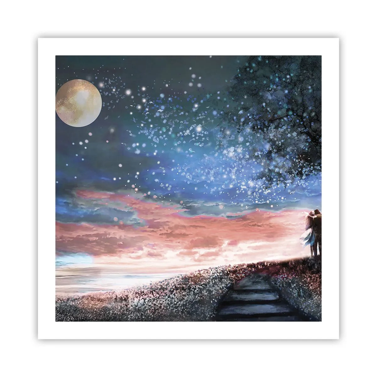 Poster - Een sterrenspektakel - 60x60 cm