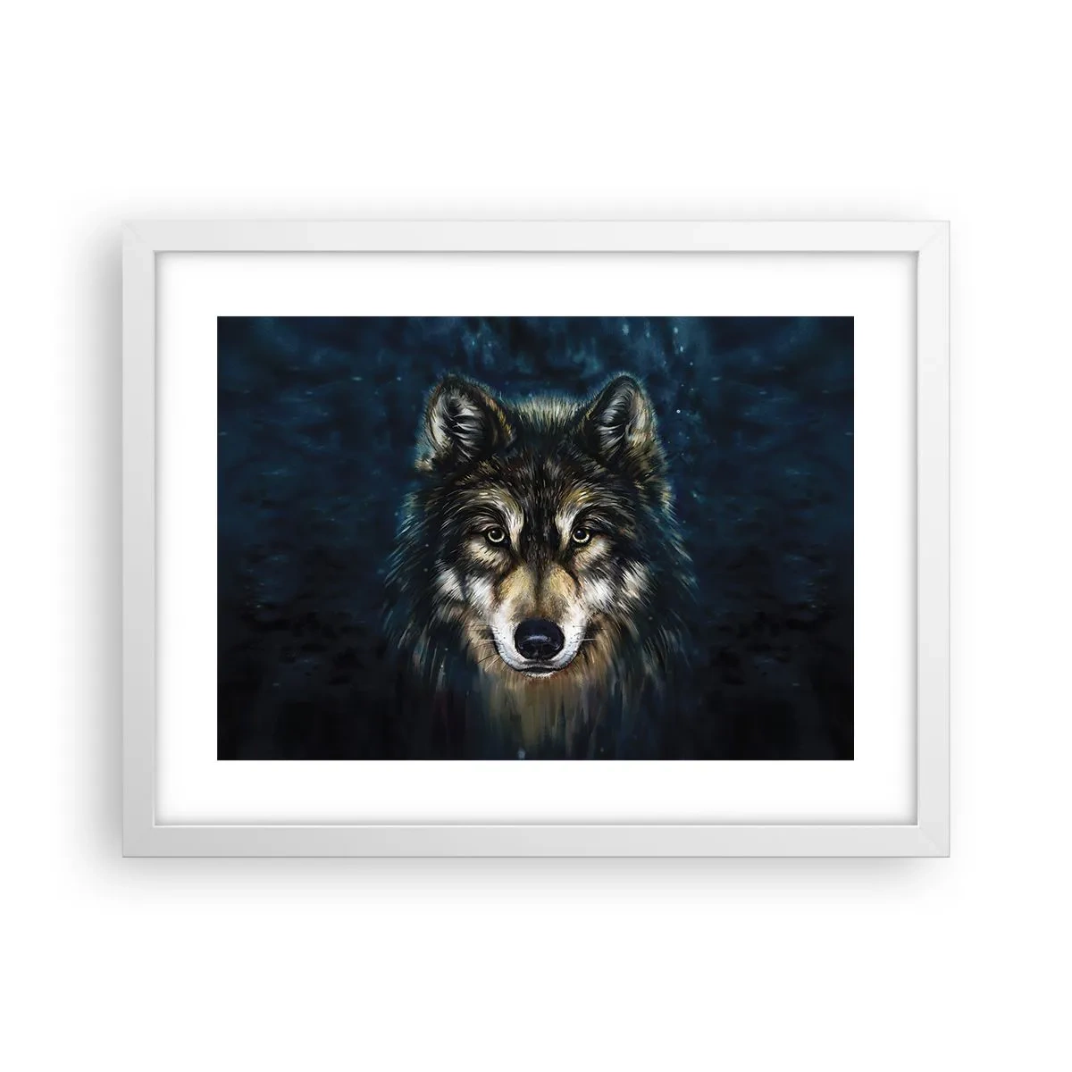 Poster in een witte lijst - Alfa? en omega - 40x30 cm