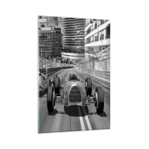 Schilderen op glas - Lang geleden in Monte Carlo - 80x120 cm