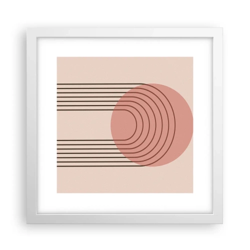 Poster in een witte lijst - Onweerstaanbare aantrekkingskracht - 30x30 cm
