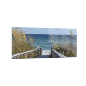 Schilderen op glas - In de zon, in de wind - 120x50 cm