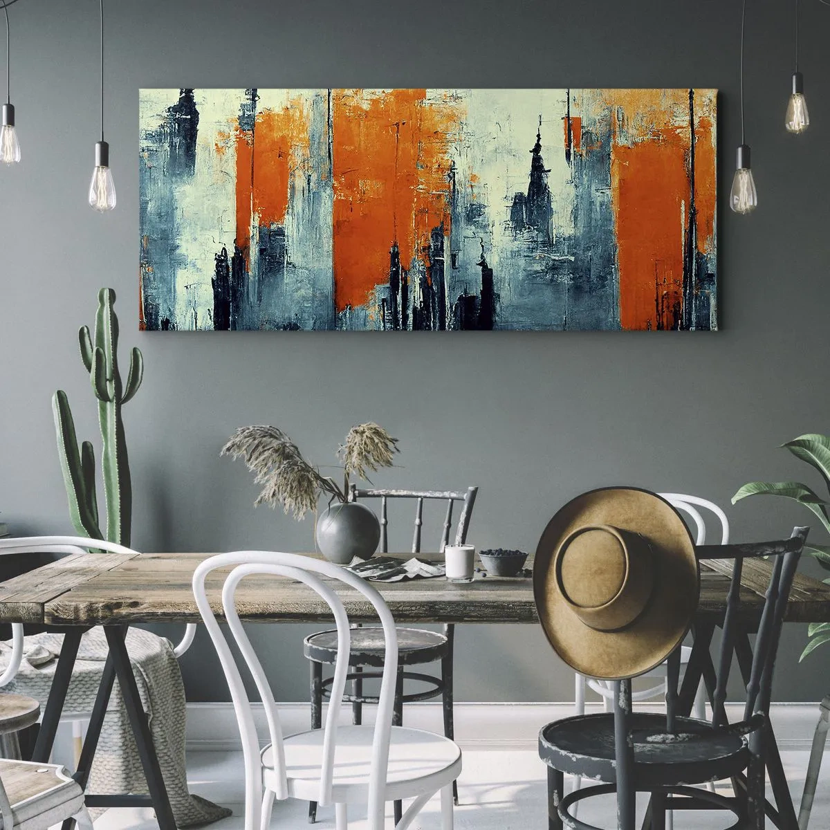 Schilderen op canvas - Modern landschap - 160x50 cm