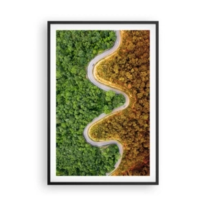 Poster in een zwarte lijst - Grenzen en doorbraken - 61x91 cm