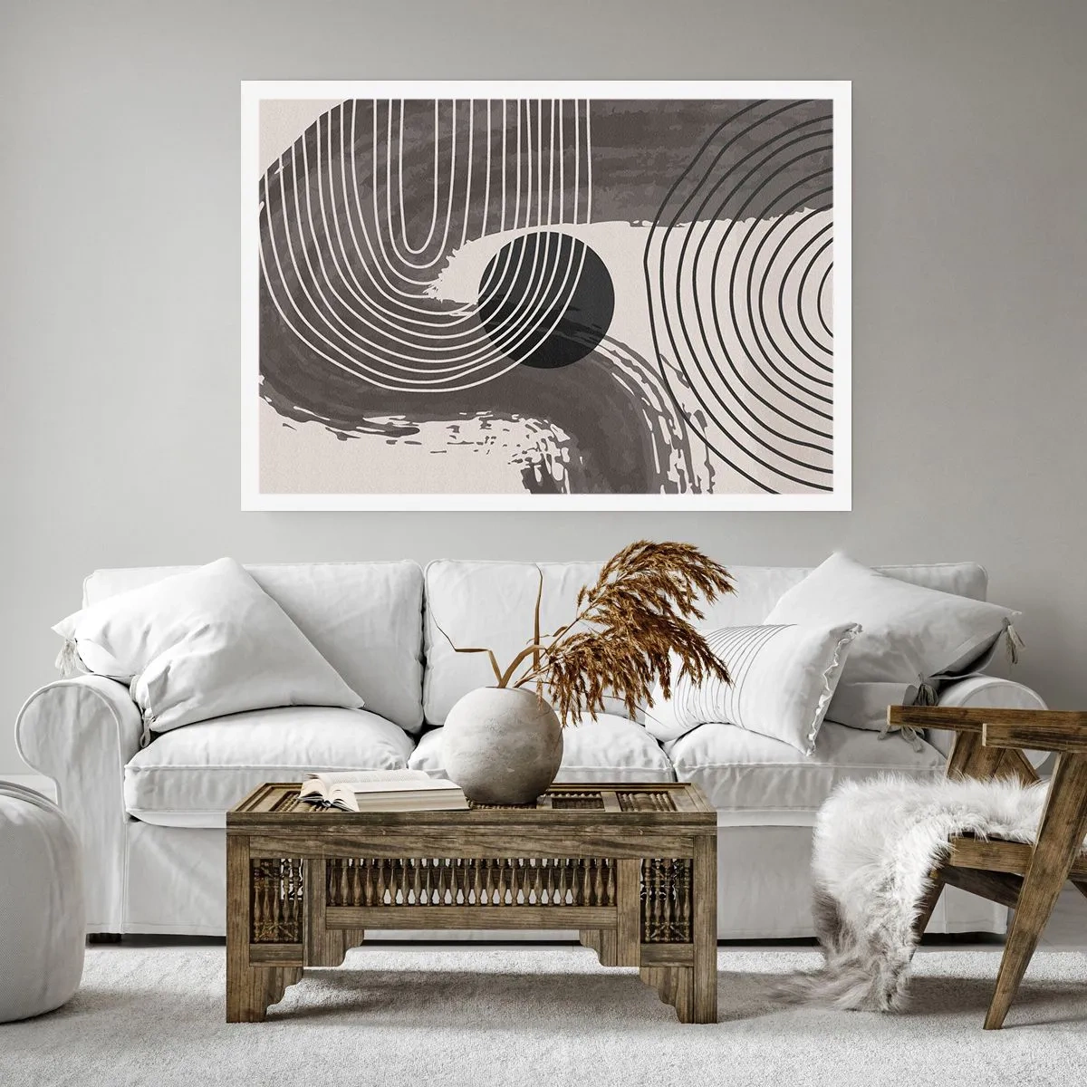 Poster - Het ovaal wint - 50x40 cm