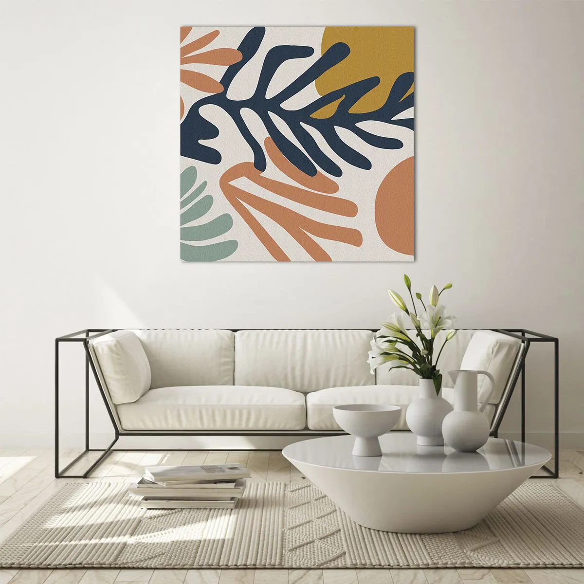 Schilderen op glas - Koraalzeeën - 50x50 cm