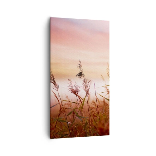 Schilderen op canvas - Vliegers, paardebloemen, wind - 55x100 cm