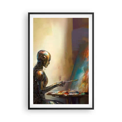 Poster in een zwarte lijst - De kunst van de toekomst - 61x91 cm