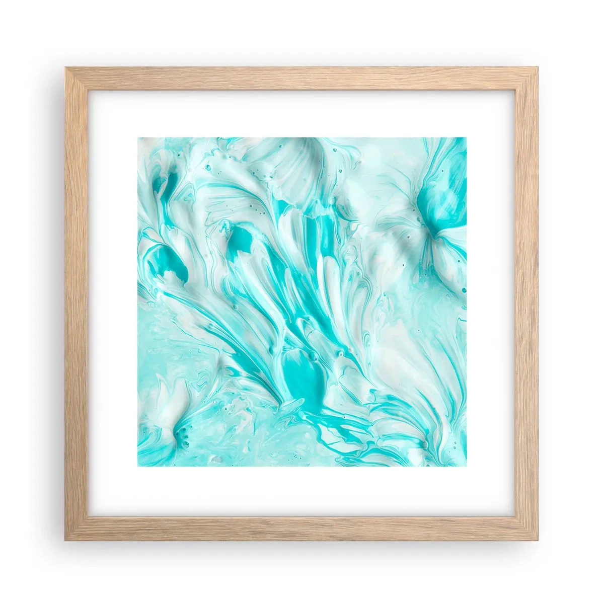 Een poster in een licht eiken lijst - Voor altijd samen - 30x30 cm