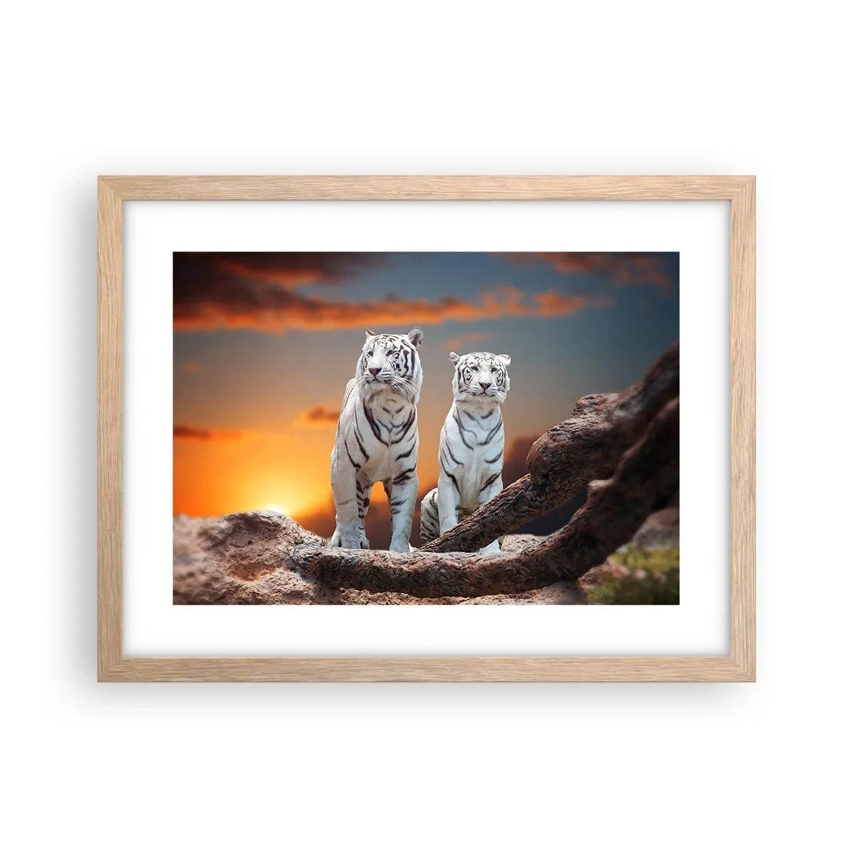 Een poster in een licht eiken lijst - Net als in Narnia - 40x30 cm