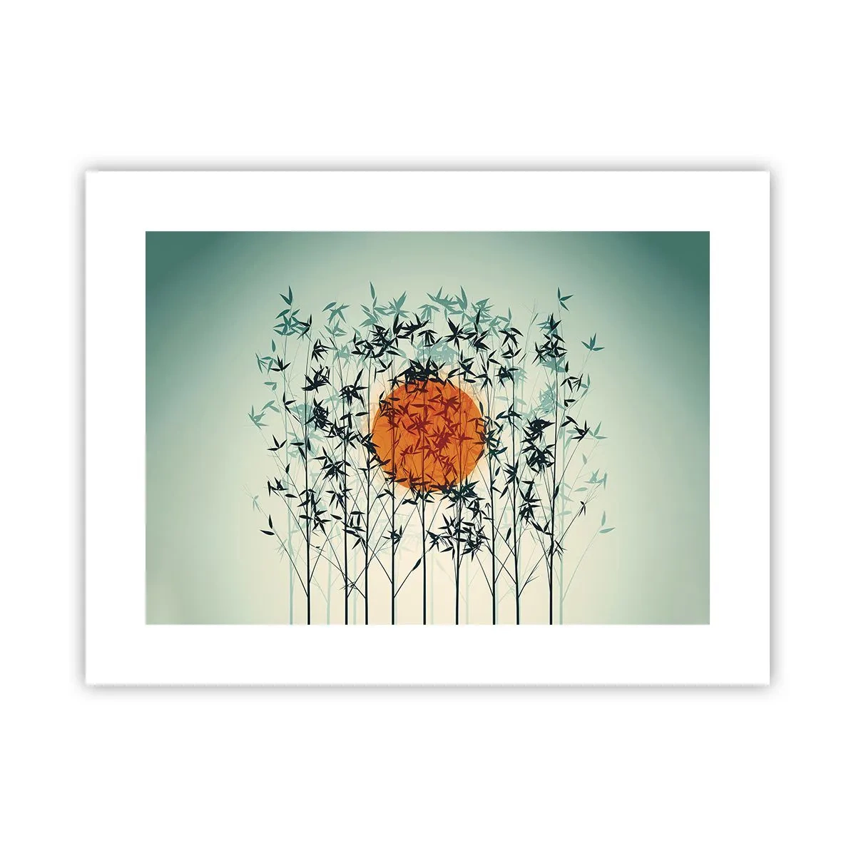 Poster - Japanse zon - 40x30 cm