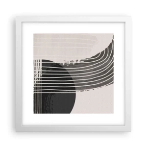 Poster in een witte lijst - Daar en terug - 30x30 cm