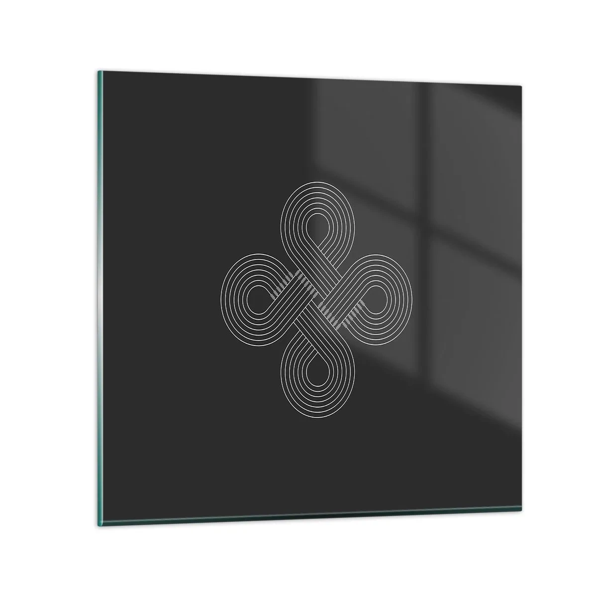 Schilderen op glas - In de Keltische geest - 60x60 cm