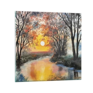 Schilderen op glas - Herfst vibes - 30x30 cm