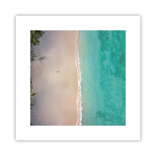 Poster - Paradijsstrand - 30x30 cm