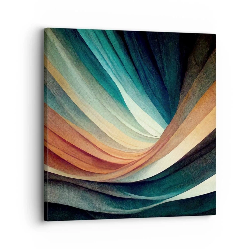 Schilderen op canvas - Geweven uit kleuren - 30x30 cm
