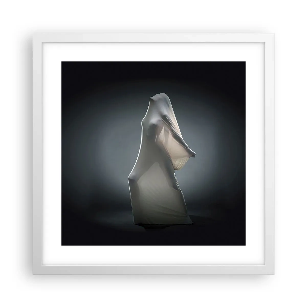 Poster in een witte lijst - Verborgen verlangens - 40x40 cm