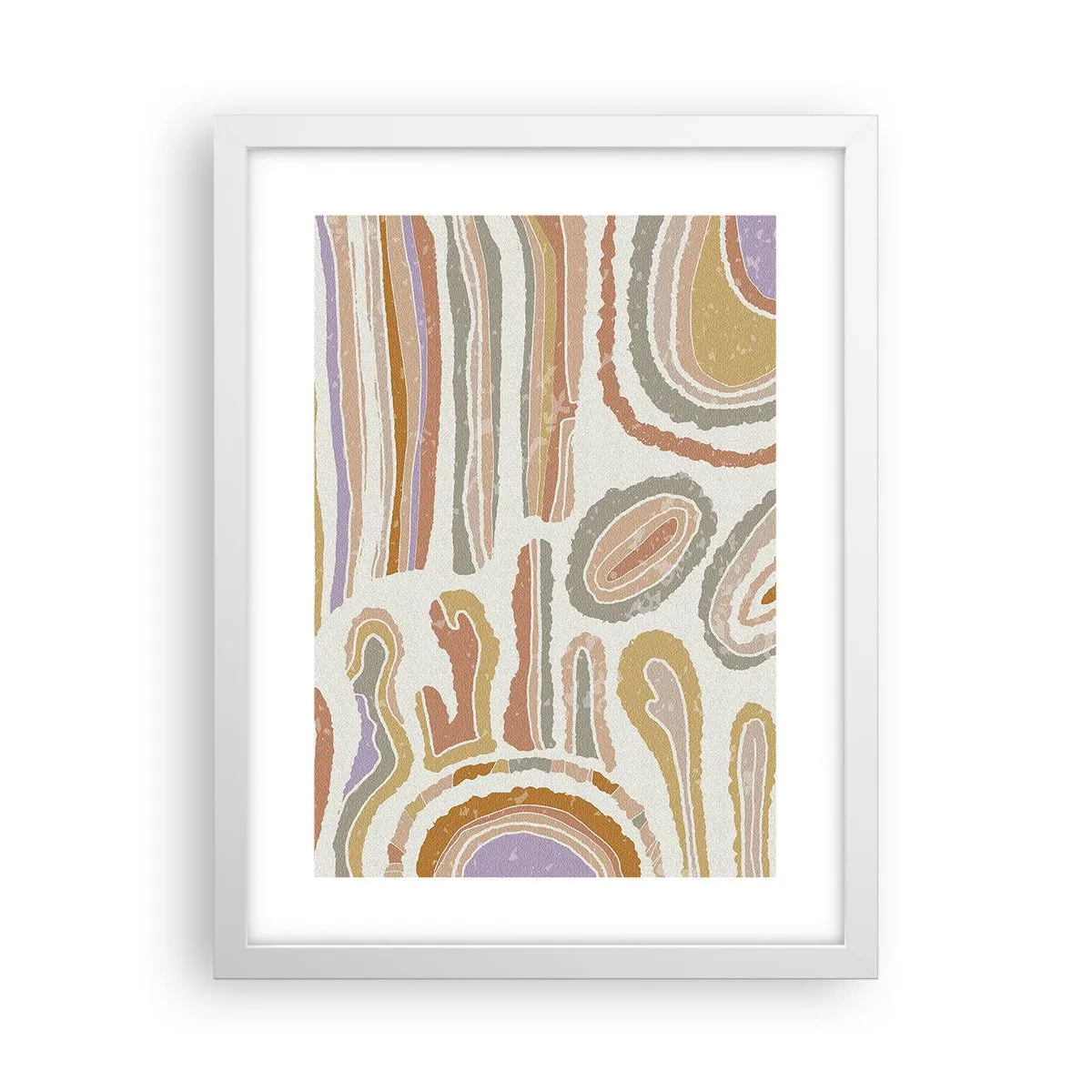 Poster in een witte lijst - Kleurrijke doorsneden - 30x40 cm