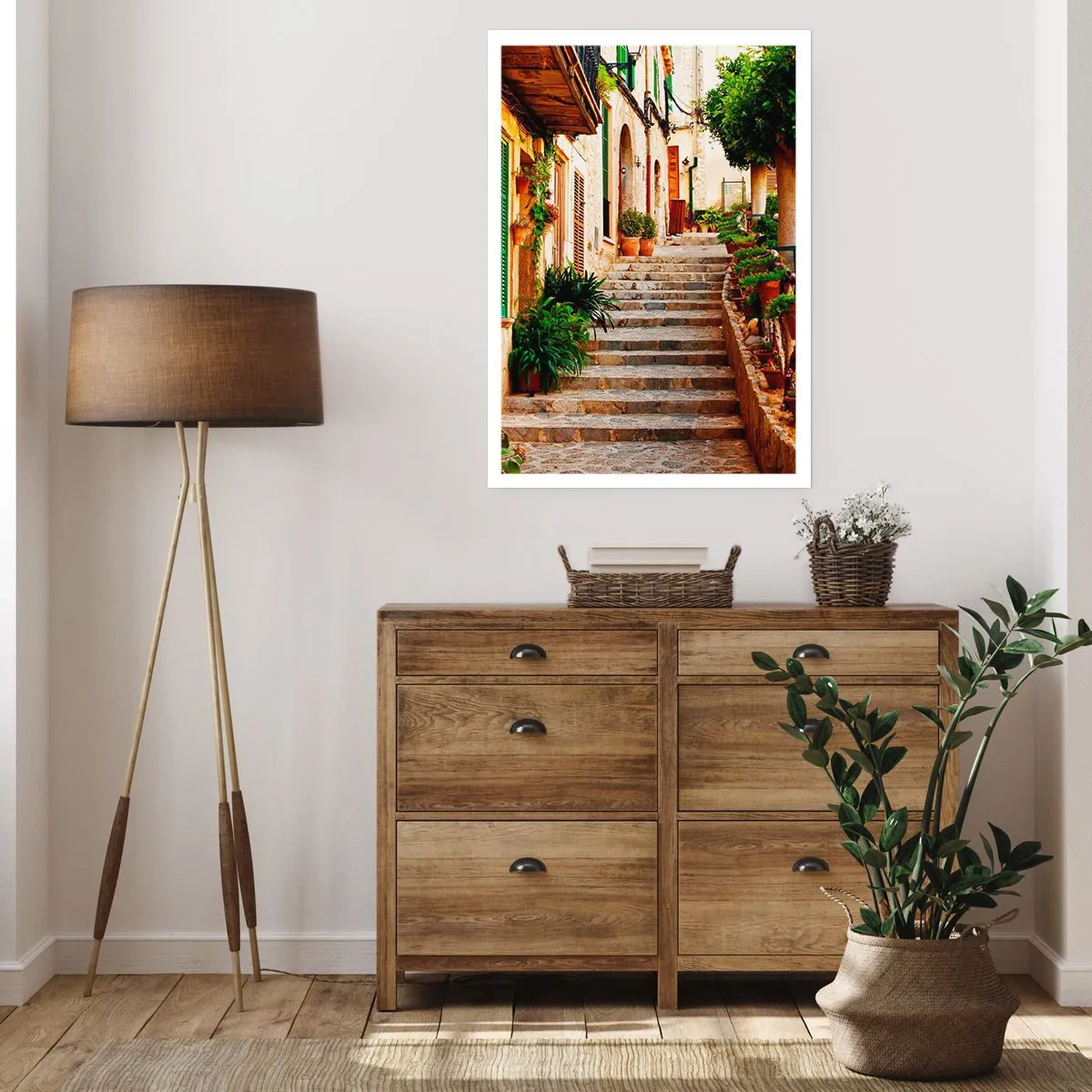 Poster - De charme van een Spaanse vakantie - 30x40 cm