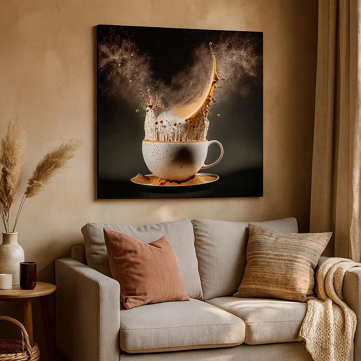 Schilderen op canvas - Een explosie van smaak - 30x30 cm