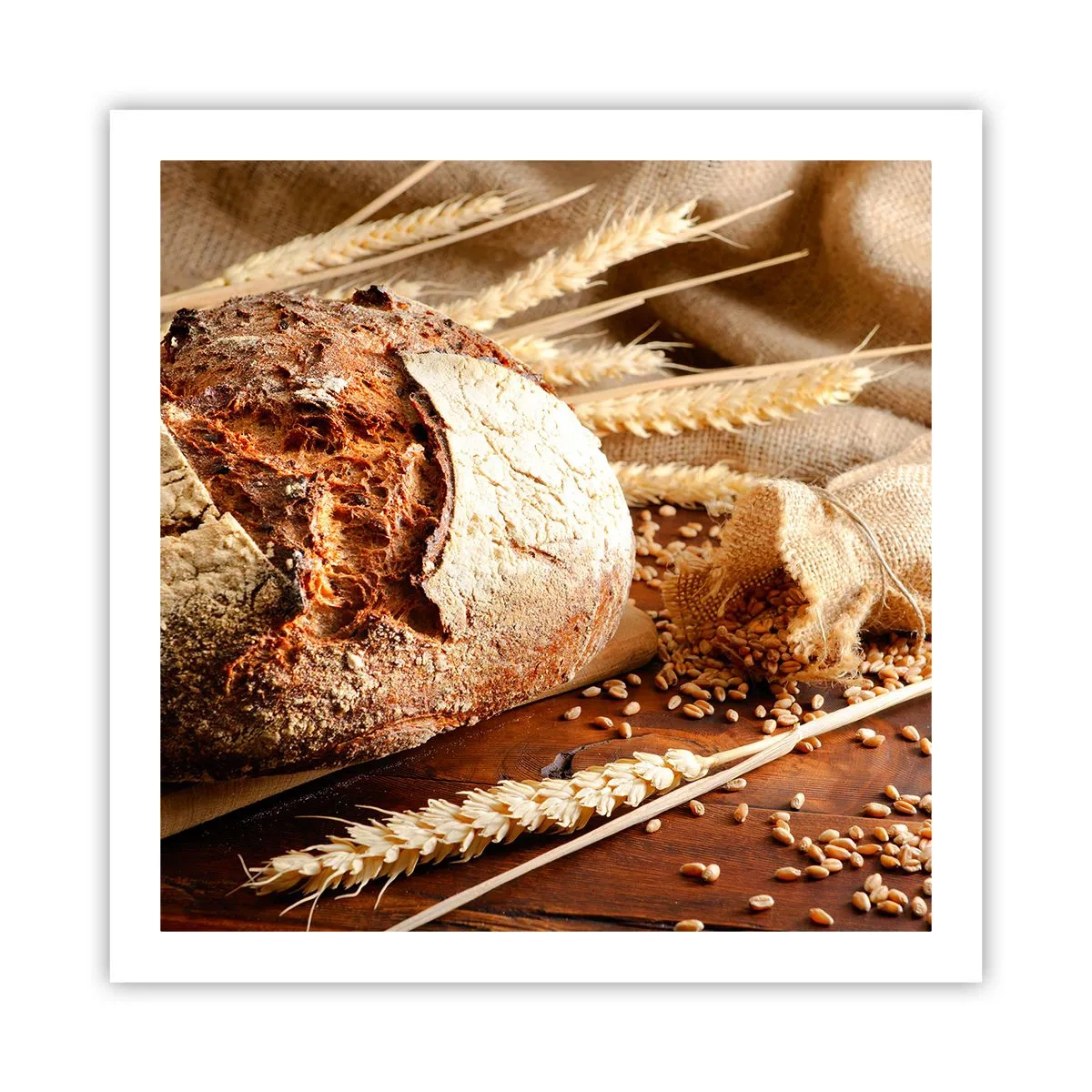 Poster - Smakelijk, geurig, knapperig - 60x60 cm