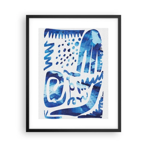 Poster in een zwarte lijst - Terug naar de wortels - 40x50 cm