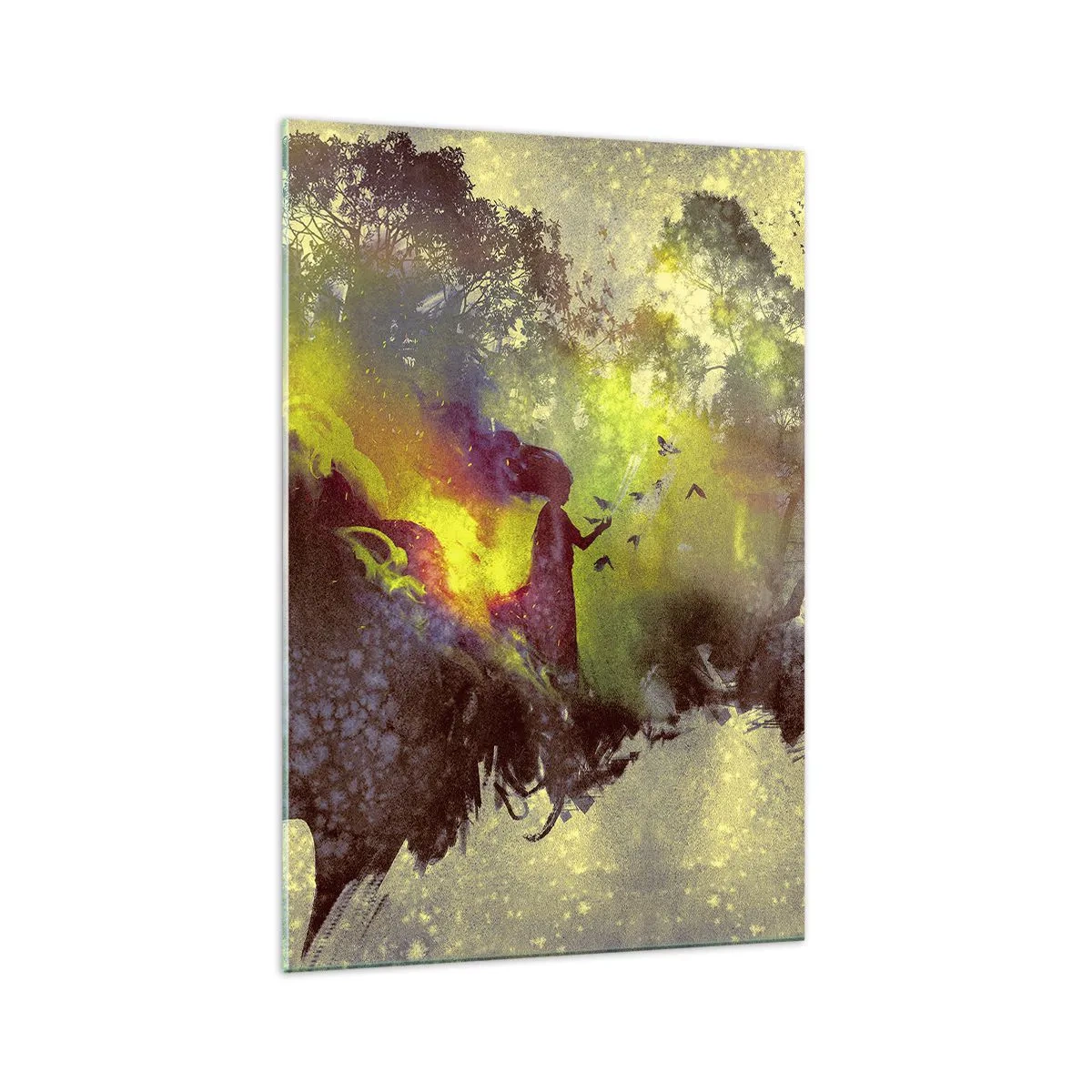 Schilderen op glas - Moeder Natuur - 70x100 cm