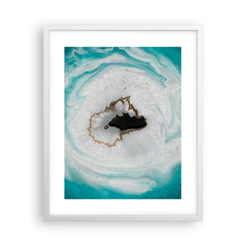 Poster in een witte lijst - Binnendringen - 40x50 cm