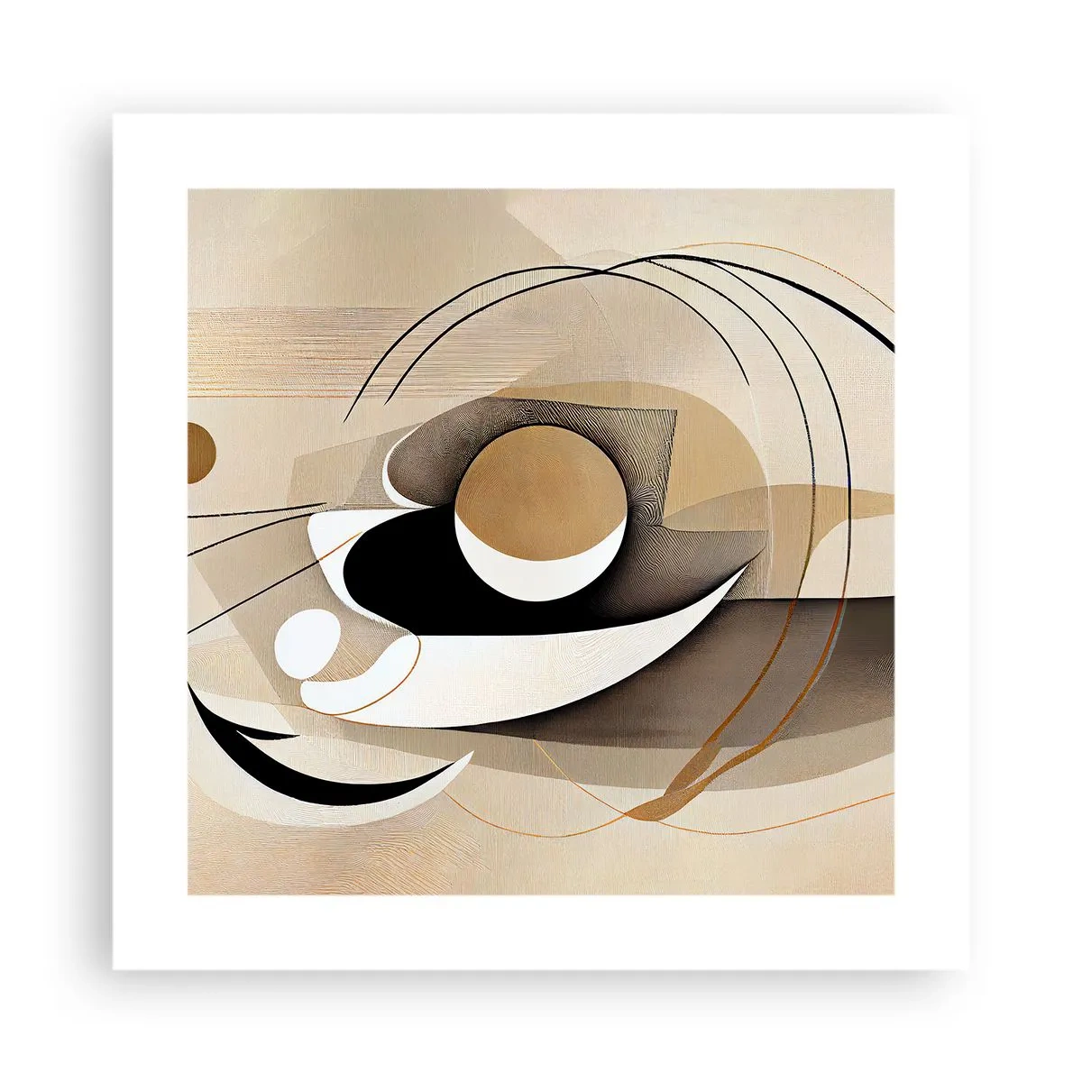 Poster - Compositie: de essentie van de dingen - 40x40 cm