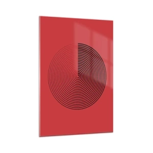 Schilderen op glas - Circulaire beweging - 80x120 cm