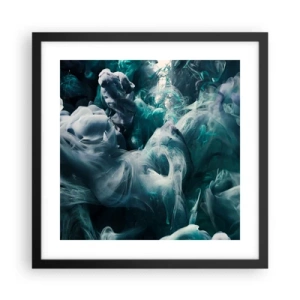 Poster in een zwarte lijst - De nobele kilheid van steen - 40x40 cm