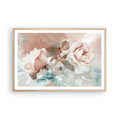 Een poster in een licht eiken lijst - De geest van de romantiek - 91x61 cm