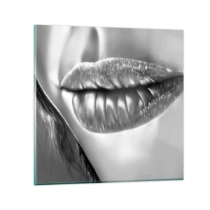 Schilderen op glas - Ik weet waar je aan denkt... - 50x50 cm