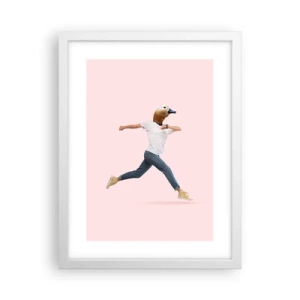 Poster in een witte lijst - Een snufje absurditeit - 30x40 cm