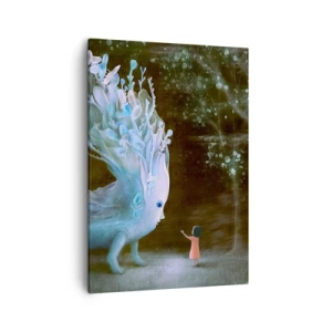 Schilderen op canvas - Fantastische ontmoeting - 50x70 cm