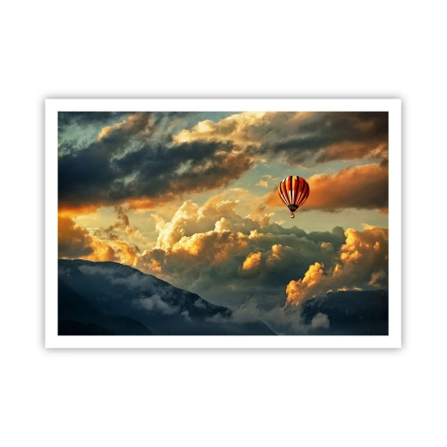 Poster - Ik vlieg omdat ik dat wil - 100x70 cm