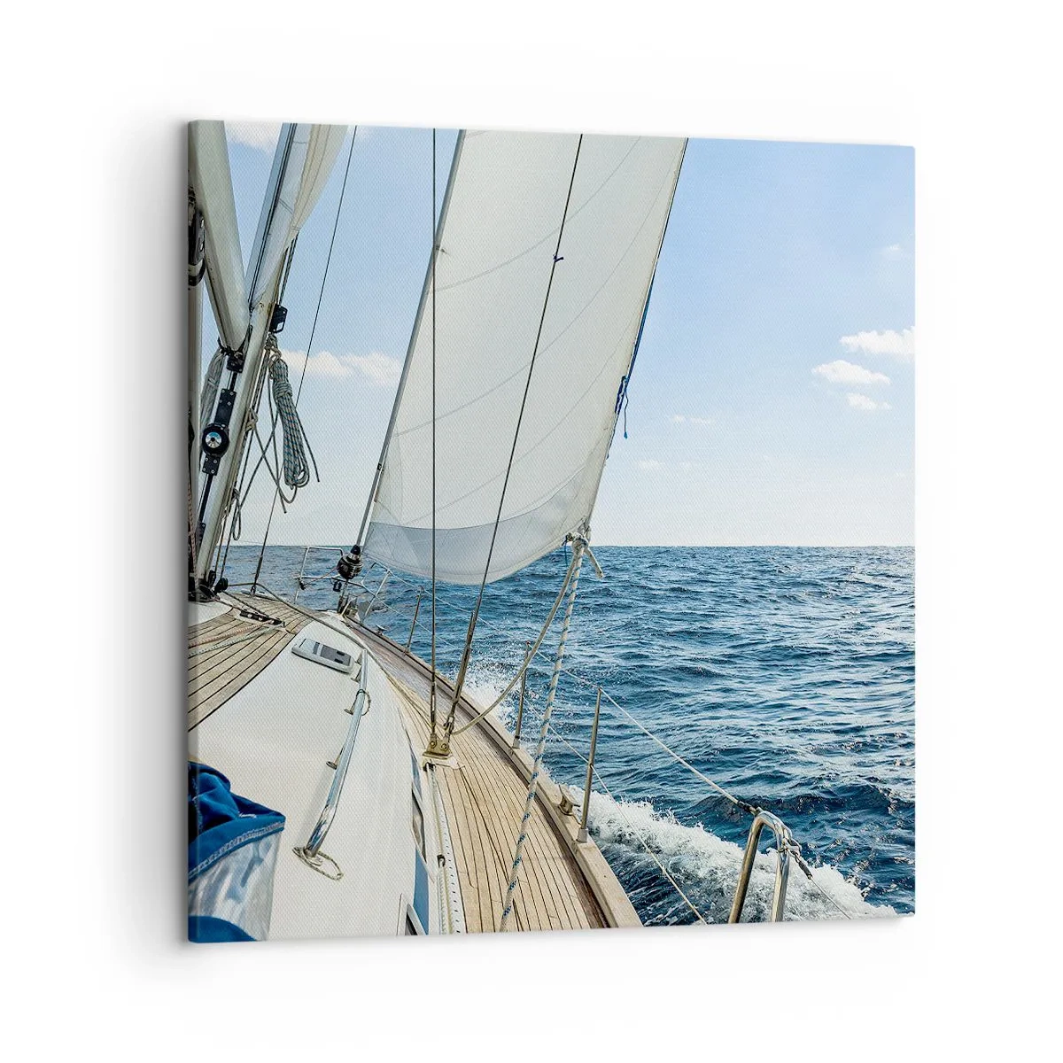 Schilderen op canvas - Ahoi, avontuur - 50x50 cm