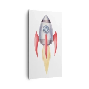 Schilderen op canvas - Hoger, sneller, verder - 65x120 cm