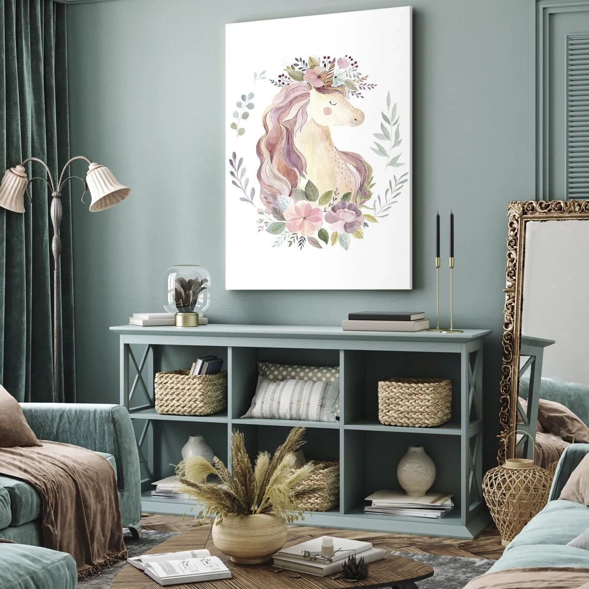 Schilderen op canvas - Een uitnodiging in de wereld van sprookjes - 65x120 cm