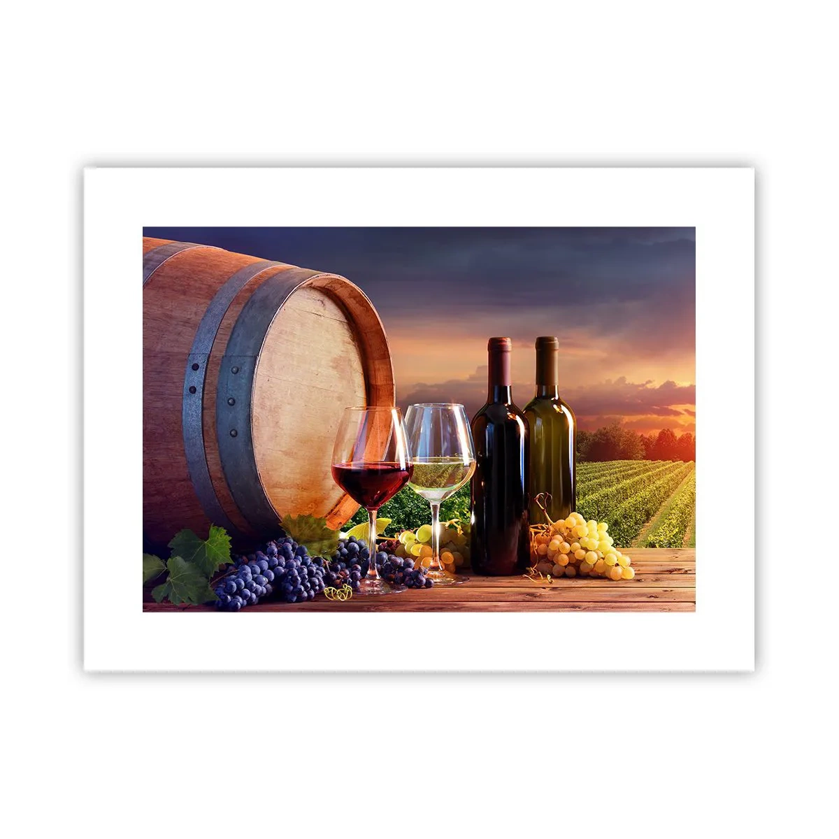 Poster - Het leven smaakt hier - 40x30 cm