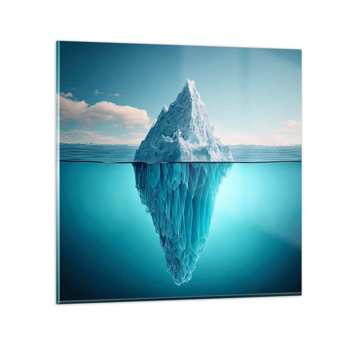 Schilderen op glas - Koningin van het ijs - 70x70 cm