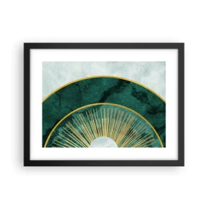 Poster in een zwarte lijst - Een ander zonnestelsel - 40x30 cm