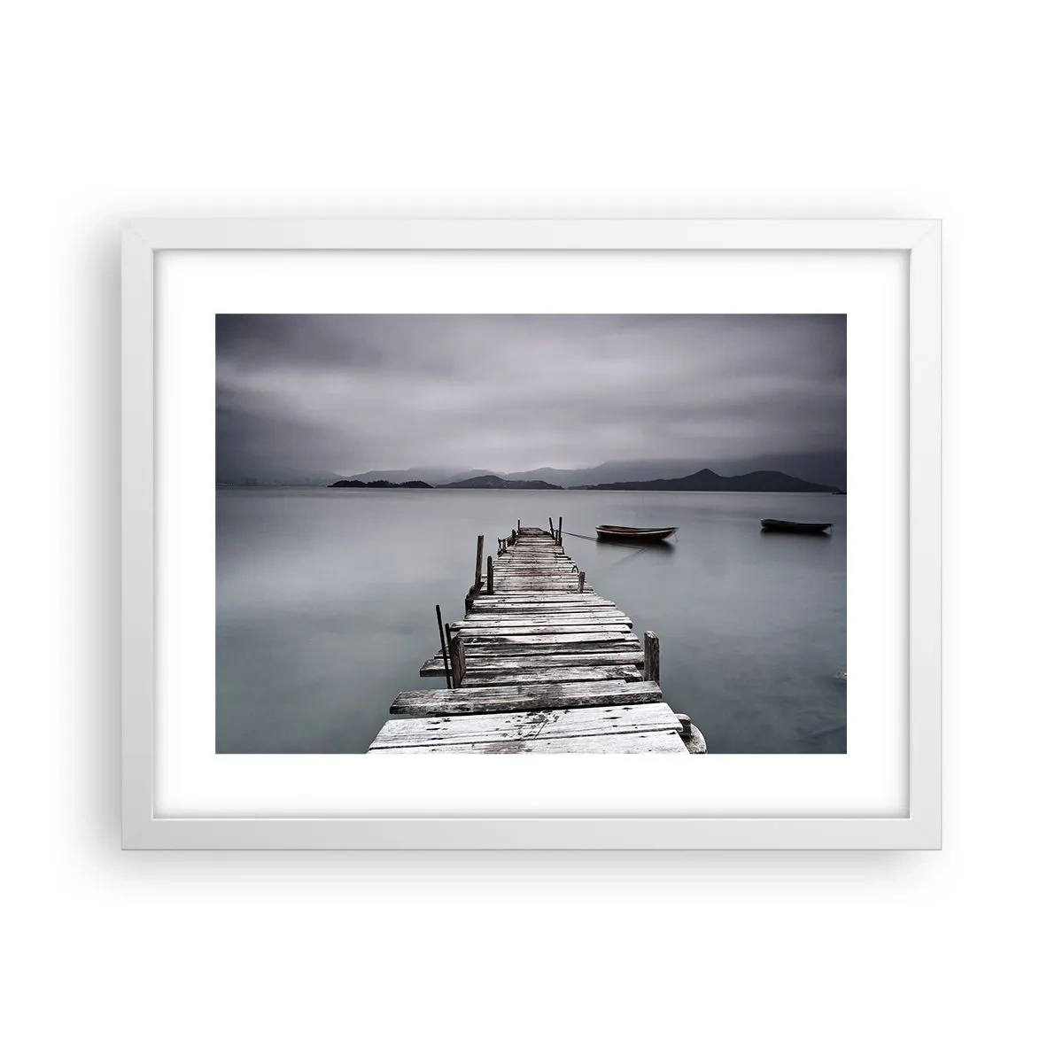 Poster in een witte lijst - Je kunt morgen gaan - 40x30 cm