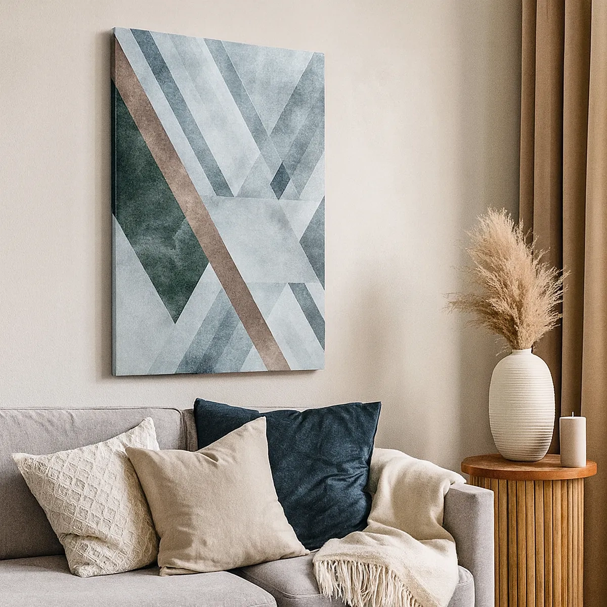 Schilderen op canvas - Verfijnde elegantie van geometrie - 50x70 cm