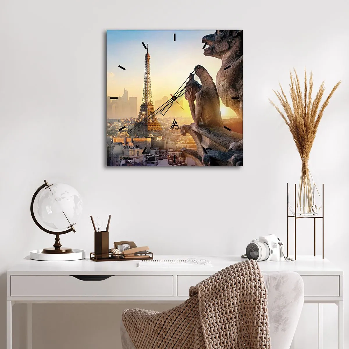 Wandklok - Klok - Er is veel veranderd... - 40x40 cm