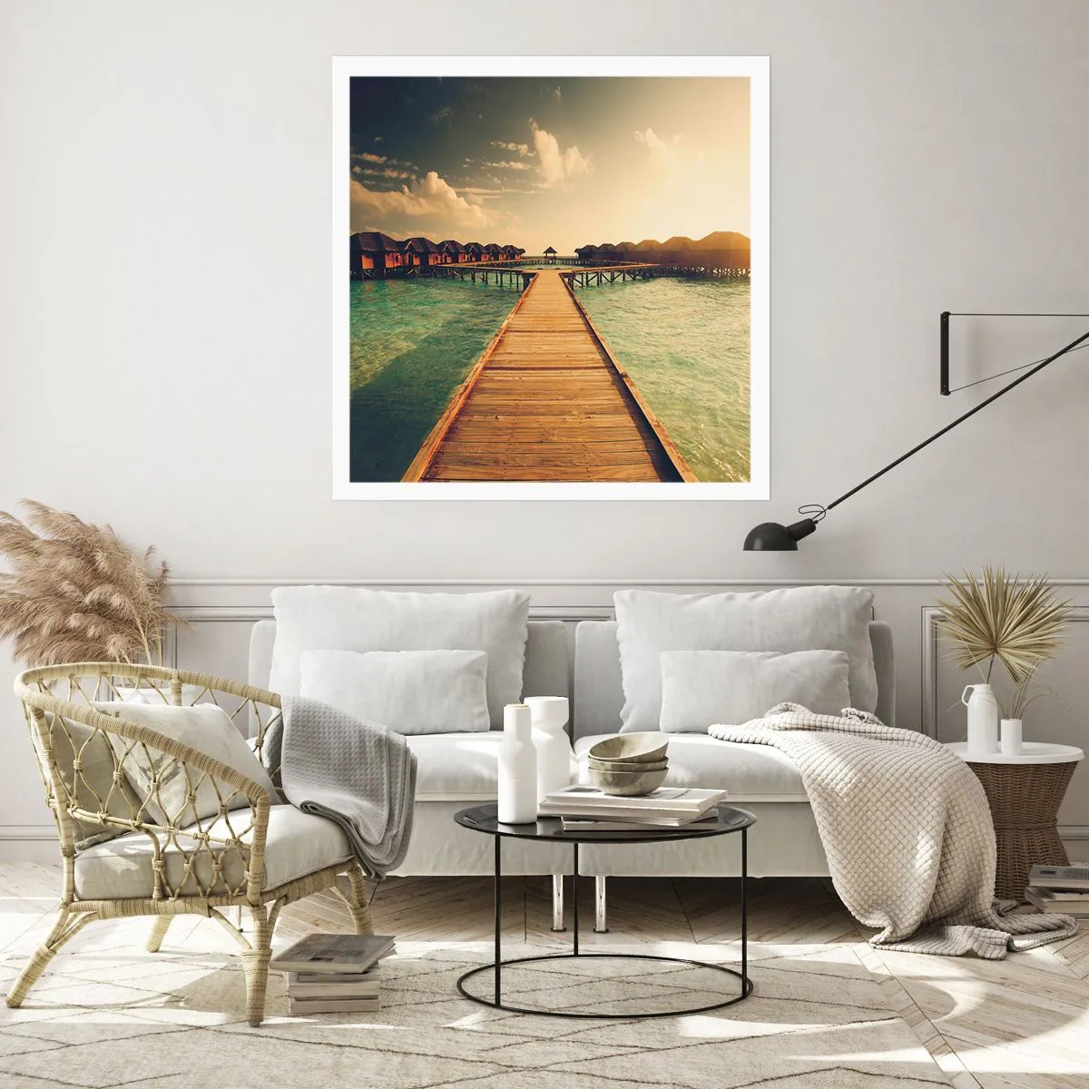 Poster - Een warme uitnodiging - 50x50 cm