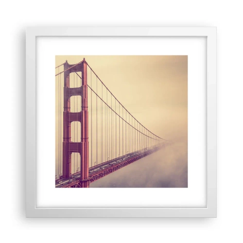 Poster in een witte lijst - Tussen hemel en aarde - 30x30 cm