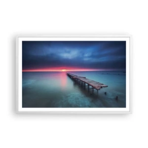 Poster in een witte lijst - Tussen hemel en aarde - 91x61 cm