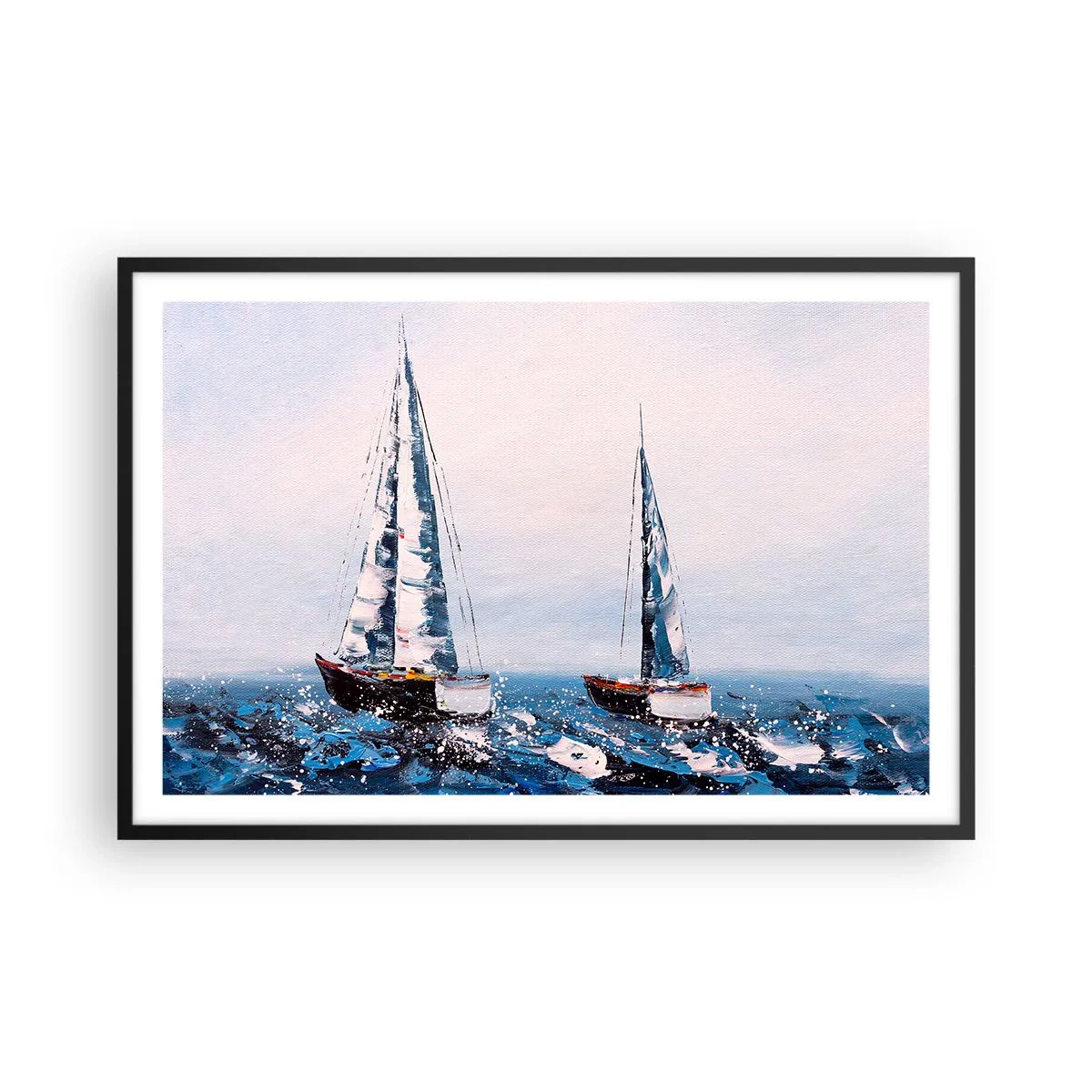 Poster in een zwarte lijst - Broederschap van de wind - 91x61 cm