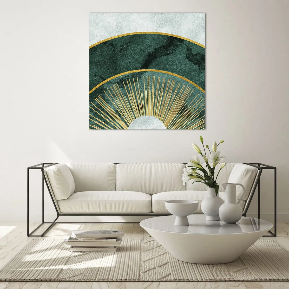 Schilderen op glas - Een ander zonnestelsel - 30x30 cm