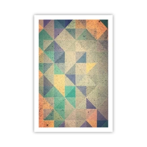 Poster - Republiek van driehoeken - 61x91 cm